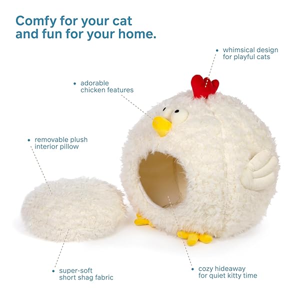 PREVUE PET PRODUCTS COMFY CHICKEN CAT AND DOG HIDEAWAY BED 7600