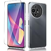 (1+1) Orzero Phone Case Compatible for TCL 50 XL 5G/TCL 50 XL NXTPAPER 5G, with 1 Pack Tempered Glass Screen Protector, TPU Frame Precise Cutouts Full Body Shock-Proof Shell Protection - Crystal Clear