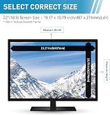 LAMA 22 inch Blue Light Blocking Screen Protector Anti-Glare 2 Pack view 2