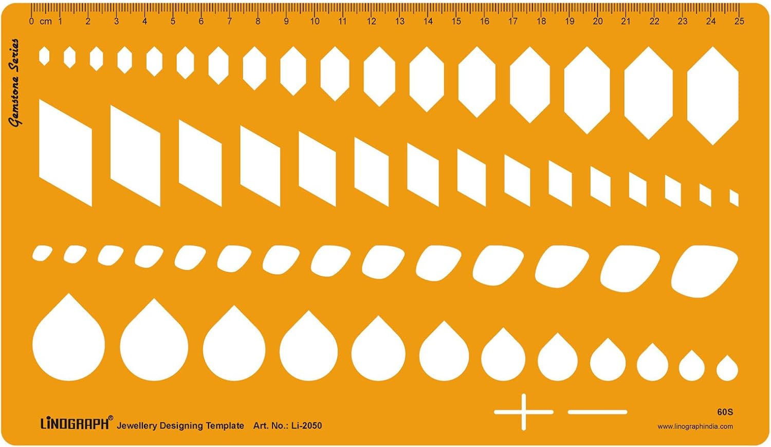 Jewellery Designing Template Diamond Gemstone Drafting Template Stencil Symbols Technical Drawing Scale: Arts, Crafts & Sewing