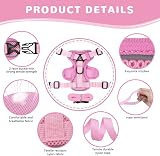 Grantop Cat Harness and Lead Set Adjustable Reflective Light Pink S view 4