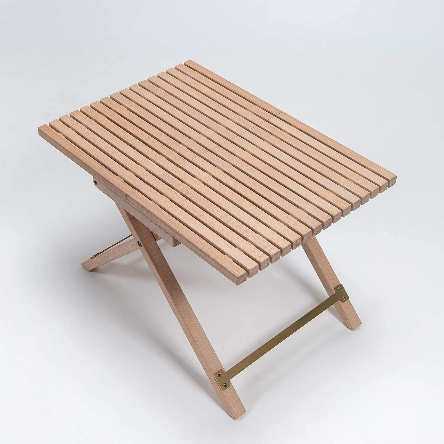 DOKICAMP Stripe Table Camping Table Folding Wood Table Portable Picnic Easy to Fold and Carry Single (Beech): Kitchen & Dining