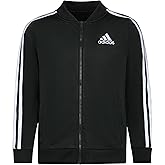adidas girls Zip-Up Tricot Track Jacket Warm-Up Bomber