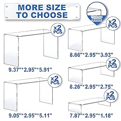 Aheroi Display Risers, 5 Pcs Acrylic Risers Display