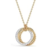 BENEIGE Gold Necklace For Women 14K Gold Plated Cubic Zirconia Charm Necklaces Pendant Jewelry Gifts