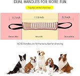Opopark 2 Pieces Dog Tug Toy with 2 Handles Durable Jute Medium to Large Dogs view 4