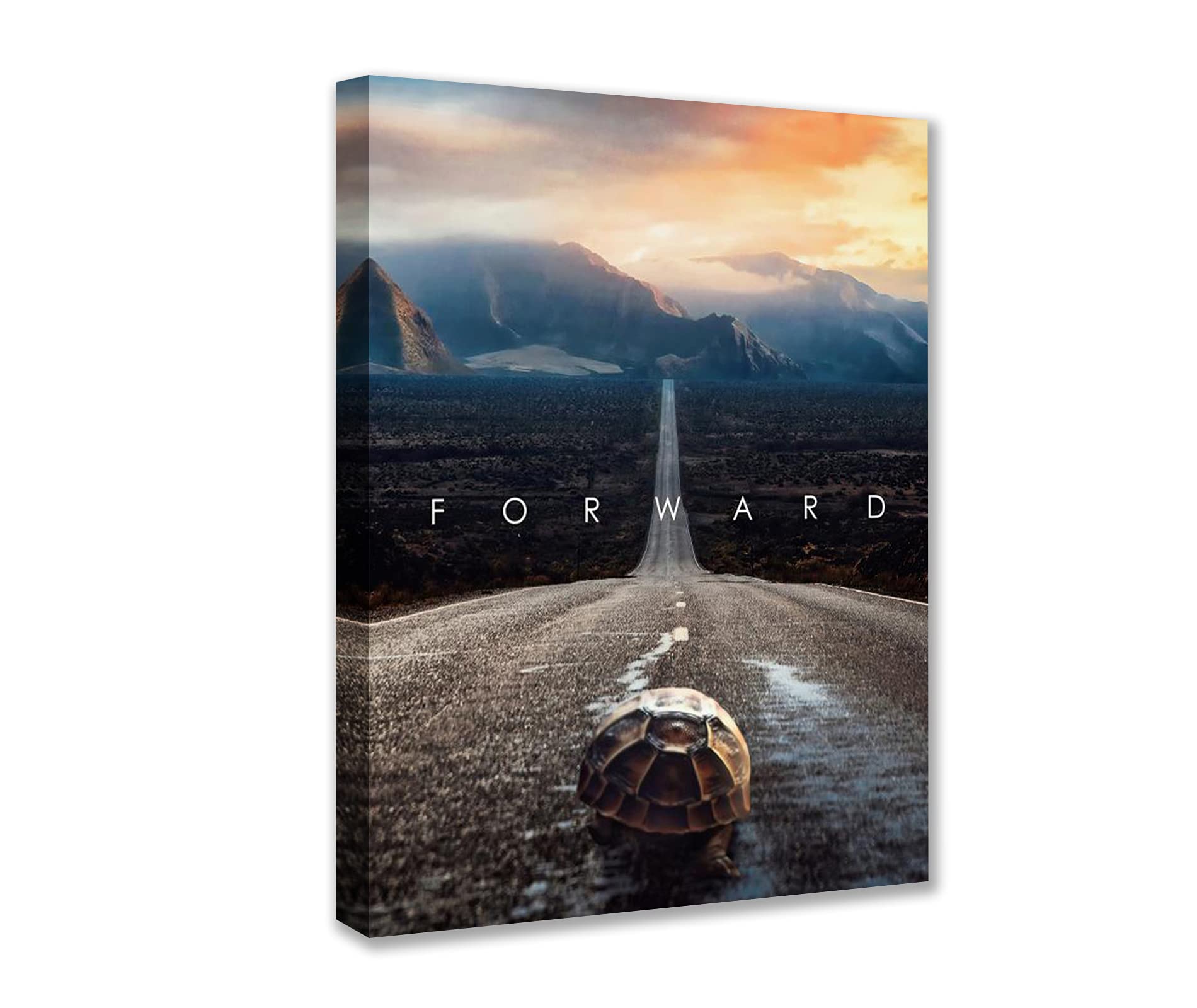 Nordic Style Motivation Inspirational Entrepreneur Positive Quotes Posters Canvas Mindset Move Forward Wall Art Pictures for Office Classroom Living Room Home Decor Ready to Hang 12''W x 16''H