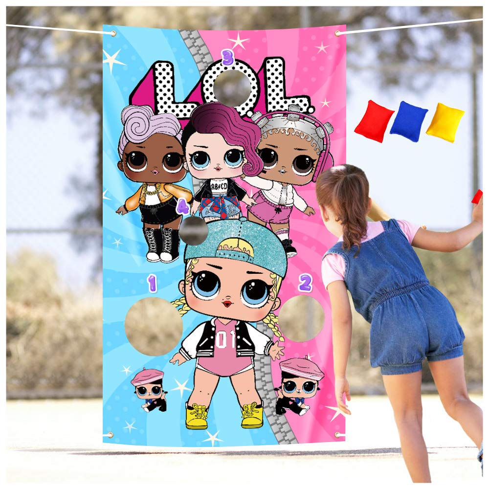 Cute Girls Pink Toss Games With 3 Bean Bags Party Games Outdoor Yard Lawn For Kids And Adults Girl Pink Theme Birthday Party Baby Shower Family Game Class Game Party Favors Buy