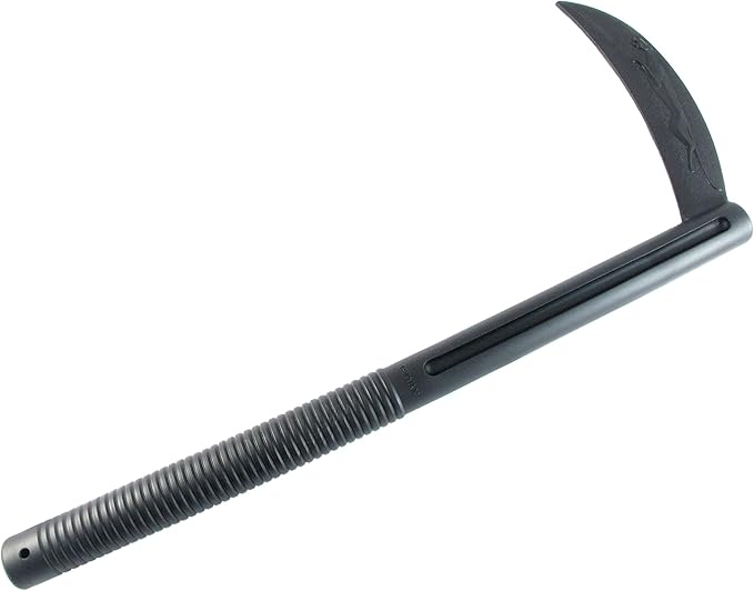 Amazon 武器商人 E518 鎌 くさりがま 琉球古武術 鎌術 材質ppなので安全 所持制限なし ハロウィン 忍者 侍 武士 コスプレ 訓練 演武用に 映画 写真撮影の小道具に コスプレ 仮装 通販