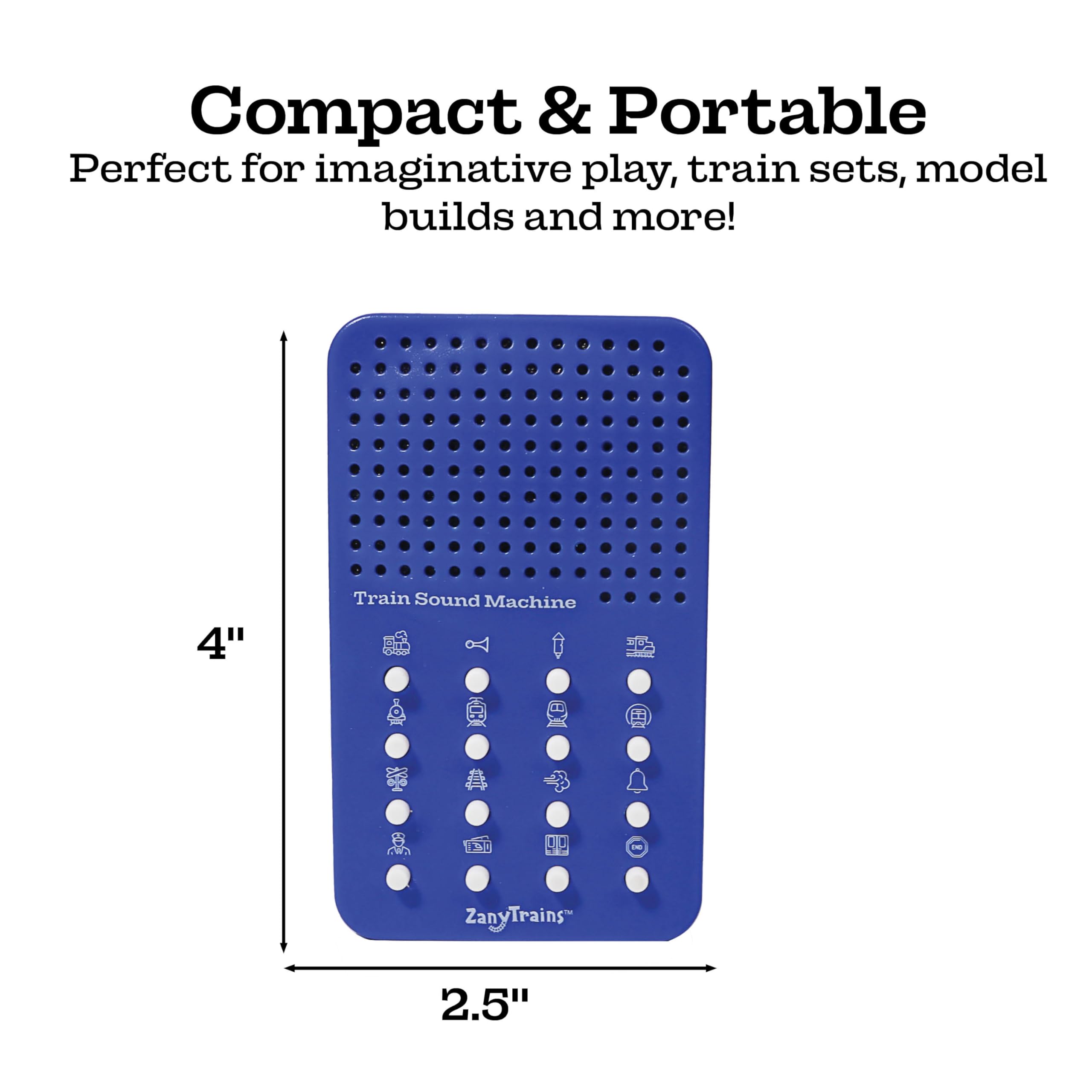 Train Noisemaker with 16 Sounds, Train Whistles, Horns, Conductor and Engine Noises, Portable Electronic Sound Maker Train Themed Sound Board For Kids With 16 Effects, Birthday Noise Maker Toy Gift