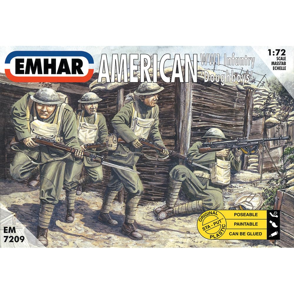 Emhar EM7209 Figure 1/72 WWI American Doughboys Infantry