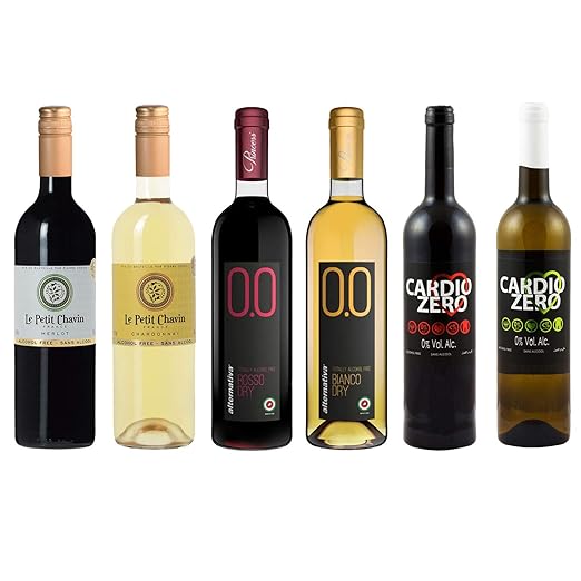 Wine Weekend Assortment Six 6 Non Alcoholic Wines Le