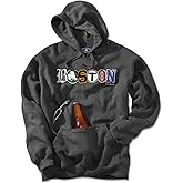 Chowdaheadz Boston Townie Pride Tailgater Hoodie – Unisex Sweatshirt with Built-in Bottle Holder and Opener
