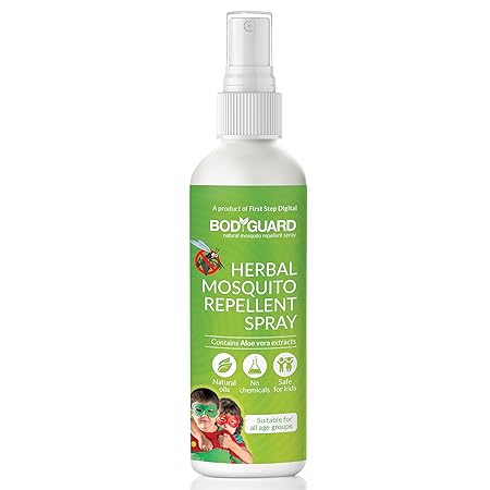 Bodyguard Herbal Mosquito Repellent Spray With Goodness Of Essential Oils And Aloe Vera Extracts - 100 Ml