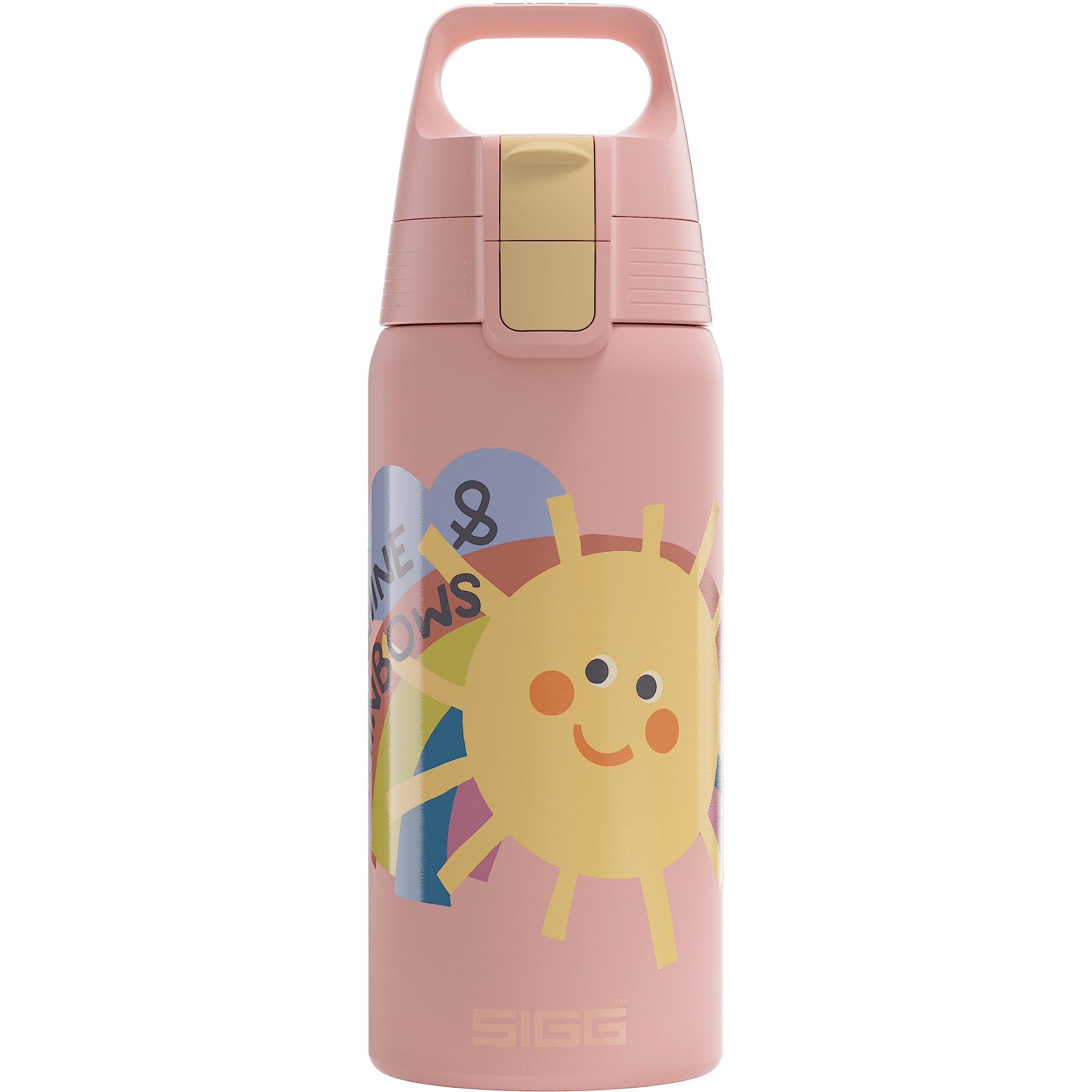 Sigg - Insulated Kids Water Bottle - Shield One Therm - Suitable For Carbonated Beverages - Leakproof - Dishwasher Safe - BPA Free - 90% Recycled Stainless Steel - 0.5L — image 1