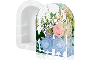 YOILES Resin Molds Silicone,Epoxy Resin Casting Craft Mold for Flower Preservation Bookends DIY Art (Arch)
