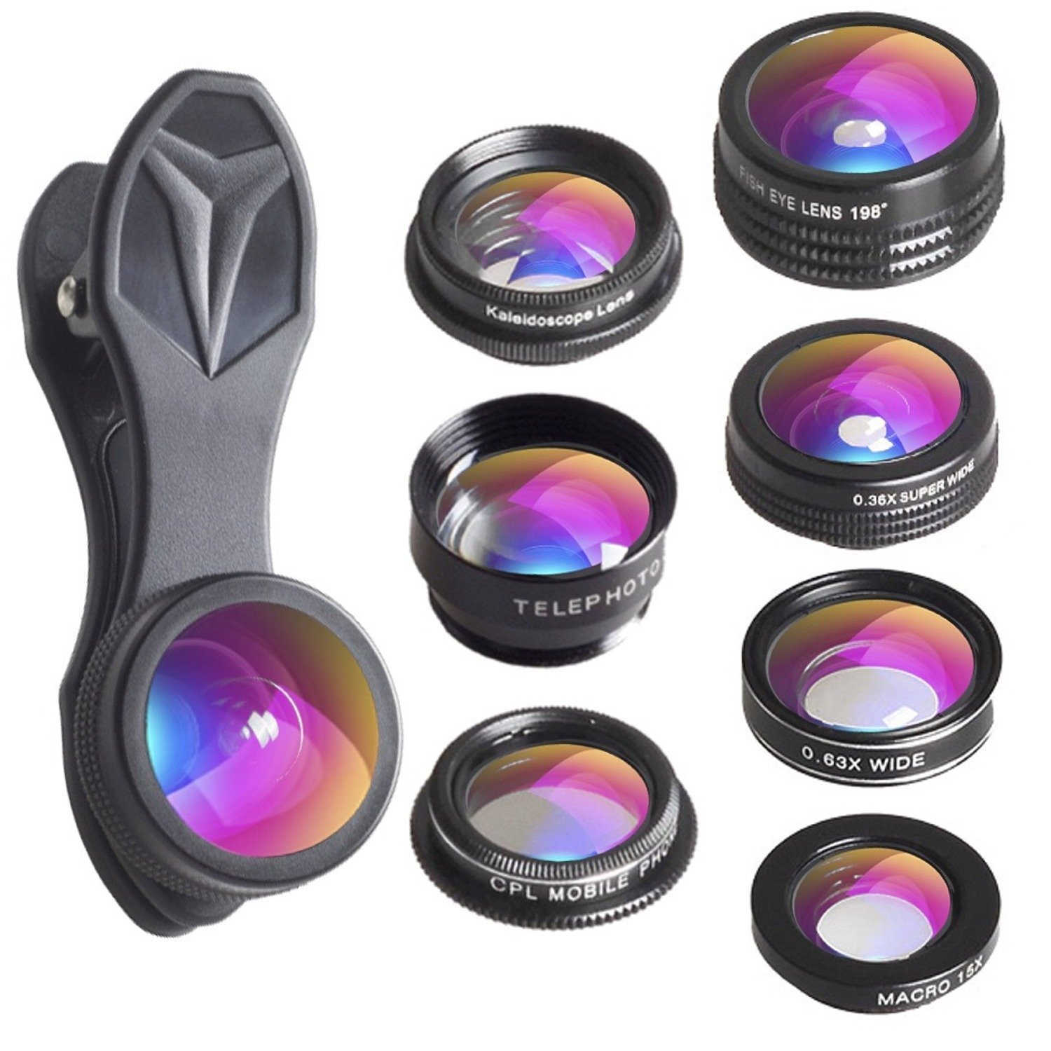 Apexel 7 in 1 Phone Lens Kit Transform Your Phone into A Professional Camera