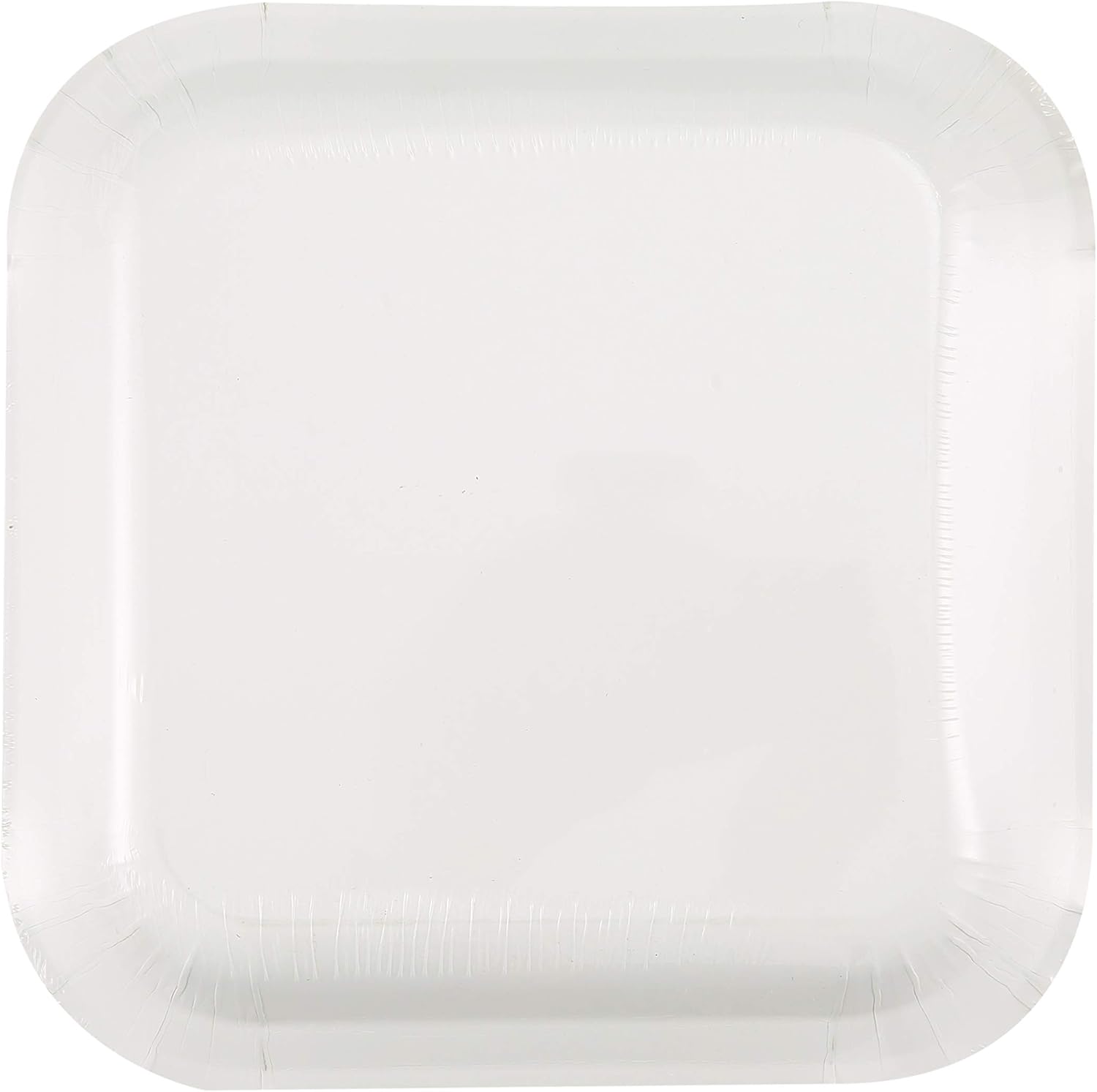 Glad Square Disposable Paper Plates for All Occasions | Soak Proof, Cut Proof, Microwaveable Heavy Duty Disposable Plates |50 Count Bulk Paper Plates | Size : 8.5: Health & Personal Care