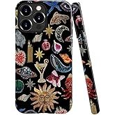 Case for iPhone 16 Pro,Fits Glossy Case Design for Girl Women,Sun Moon Star Collage