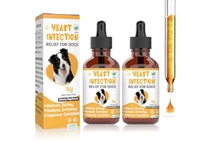 RUAKPL Natural Yeast Infection Treatment for Dogs,Supports Healthy Itch Relief,Inflammation Relief,Allergy Relief & More,Dog Ear Infection Treatment,Itch Relief for Dogs,Ear Infection Treatment for Dogs