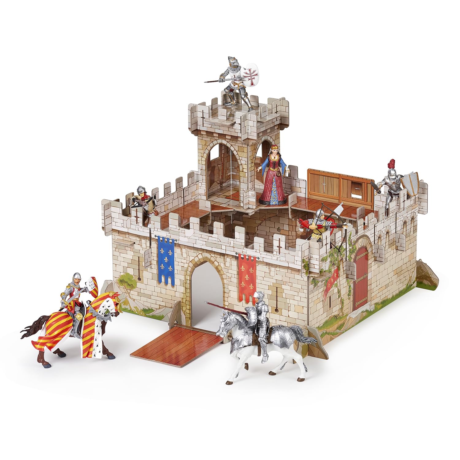 New Kids Children Prince Philip Castle Playset Toy, Blue