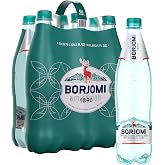 BORJOMI Sparkling Mineral Water with Natural Minerals - Crisp and Bold Taste - PET Bottles - 33.8 oz, Bottled Water 6 Pack
