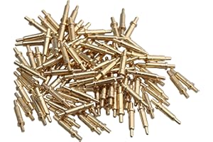 100PCS Spring Probe Round Pogo Conical Head Thimble Testing Pin Contact Replacement for POGOPIN