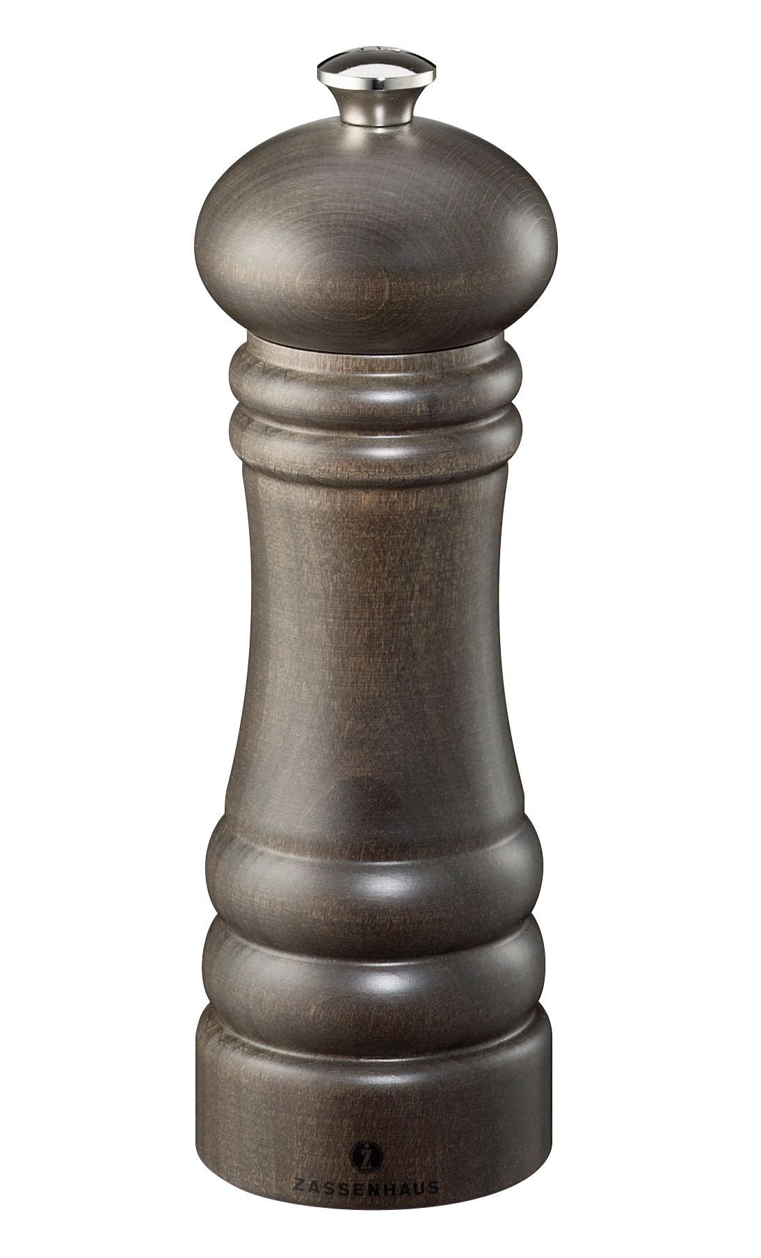 Zassenhaus "Berlin" Pepper Mill, Wood, Dark-Brown, 9 x 12 x 16 cm