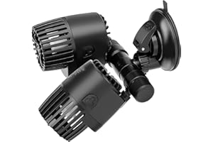 AQQA Aquarium Wave Maker,8W/12W/20W/25W Suction Cup Fish Tank Double Powerhead Pump，110V/60Hz Ultra Quiet Submersible Circula