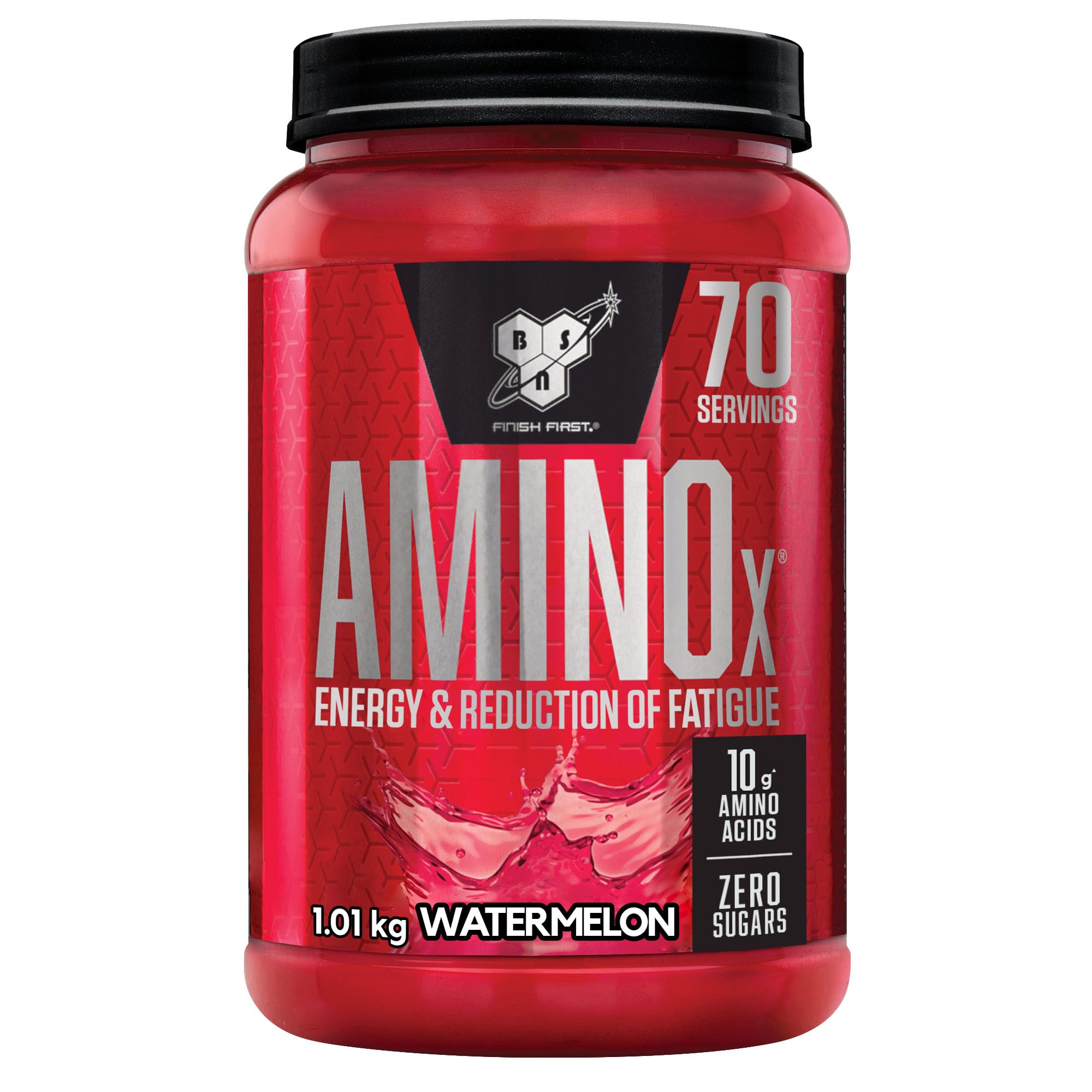 BSN Nutrition Amino X Supplement with Vitamin D, Vitamin B6 and Amino Acids, Watermelon Flavour, 70 Servings, 1 kg