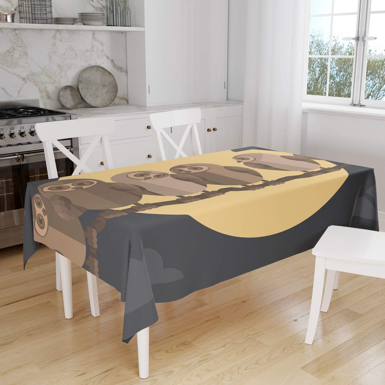 Bonamaison Kitchen Decoration, Tablecloth, 140cm x 160cm - Designed and Manufactured in Turkey