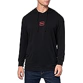 HUGO mens Logo Outline Hooded Sweatshirt