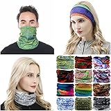 VANCROWN Neck Gaiter Headband Headwear Head Wrap Face Mask Magic Scarf Bandana for Men and Women