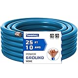 AWELTEC 10 Gauge Wire, 25 Feet Blue Power Ground