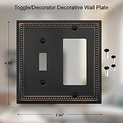 OKAWYC Toggle/Decorator Light Switch Cover Belaire