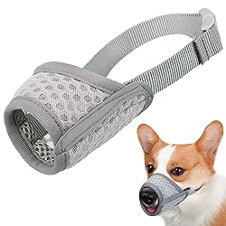 Mayerzon Dog Muzzle, Soft Mesh Muzzle for Small