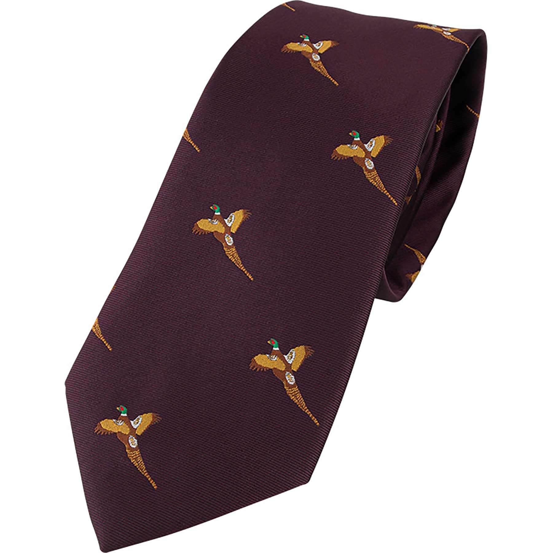 JACK PYKE Countryman Tie Pheasant Wine