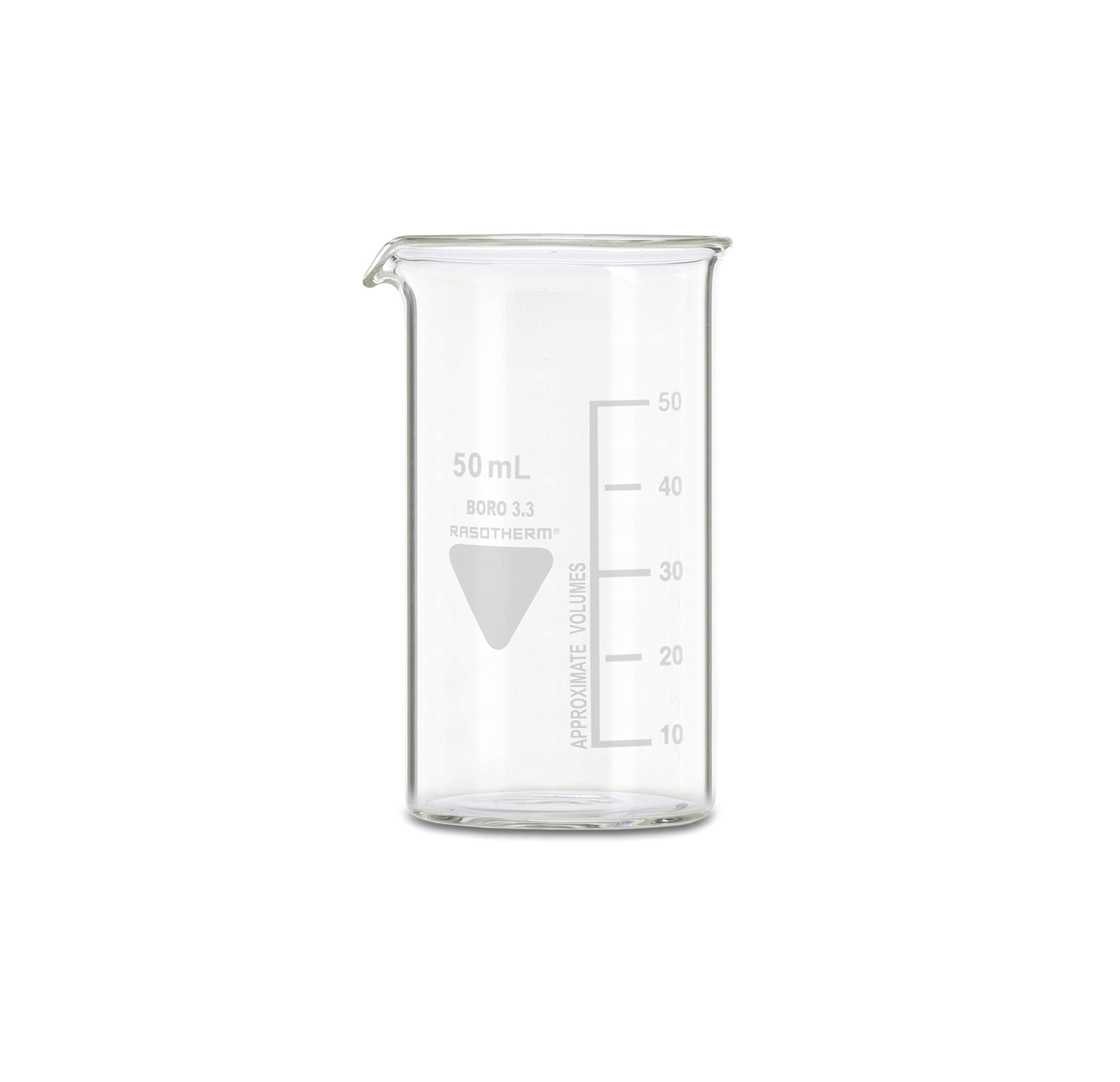 RASOTHERM Tall Beaker with Spout (Boro 3.3) 50 ml