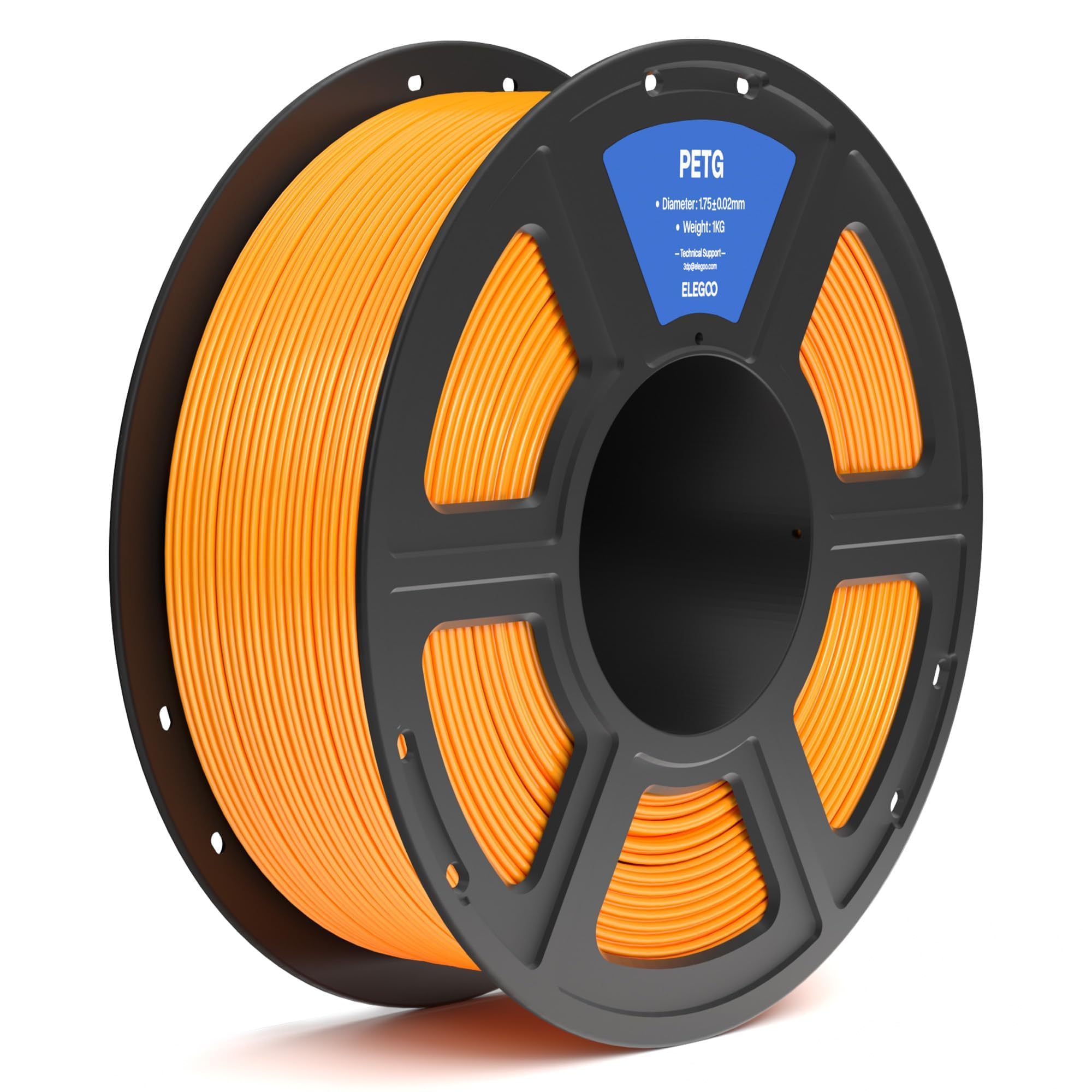 ELEGOO PETG Filament 1.75mm Orange 1KG, 3D Printer