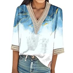 Cheifay Wowomens T Shirts 3/4 Sleeve Shirts for