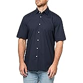 BOSS Men's Stretch Poplin Short Sleeve Button Down Shirt