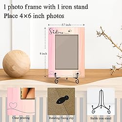 Yuansail Sisters 4x6 Wooden Picture Frame - Gifts