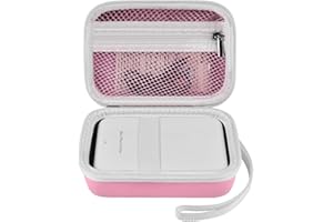 Againmore Case Compatible with Canon Ivy 2 Mini Photo Printer/for KODAK Step/for Ivy CLIQ+2 CLIQ 2, Mobile Wireless Bluetooth Instant Camera Printer Cover fits Photo Paper & Cable(Case Only)-Pink
