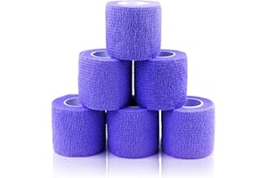 AUPCON Vet Wrap Cohesive Bandages Bulk Self Adhesive Bandage Wrap Self Adherent Wrap Non-Woven for Dogs Pet Animals & Ankle Sprains & Swelling 3 Inch x 5 Yards (2 Pack Ocean Camo)