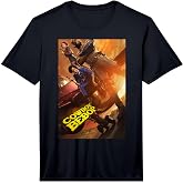 Mens Cowboy Bebop Group Slanted Jet Poster Performance T-Shirt