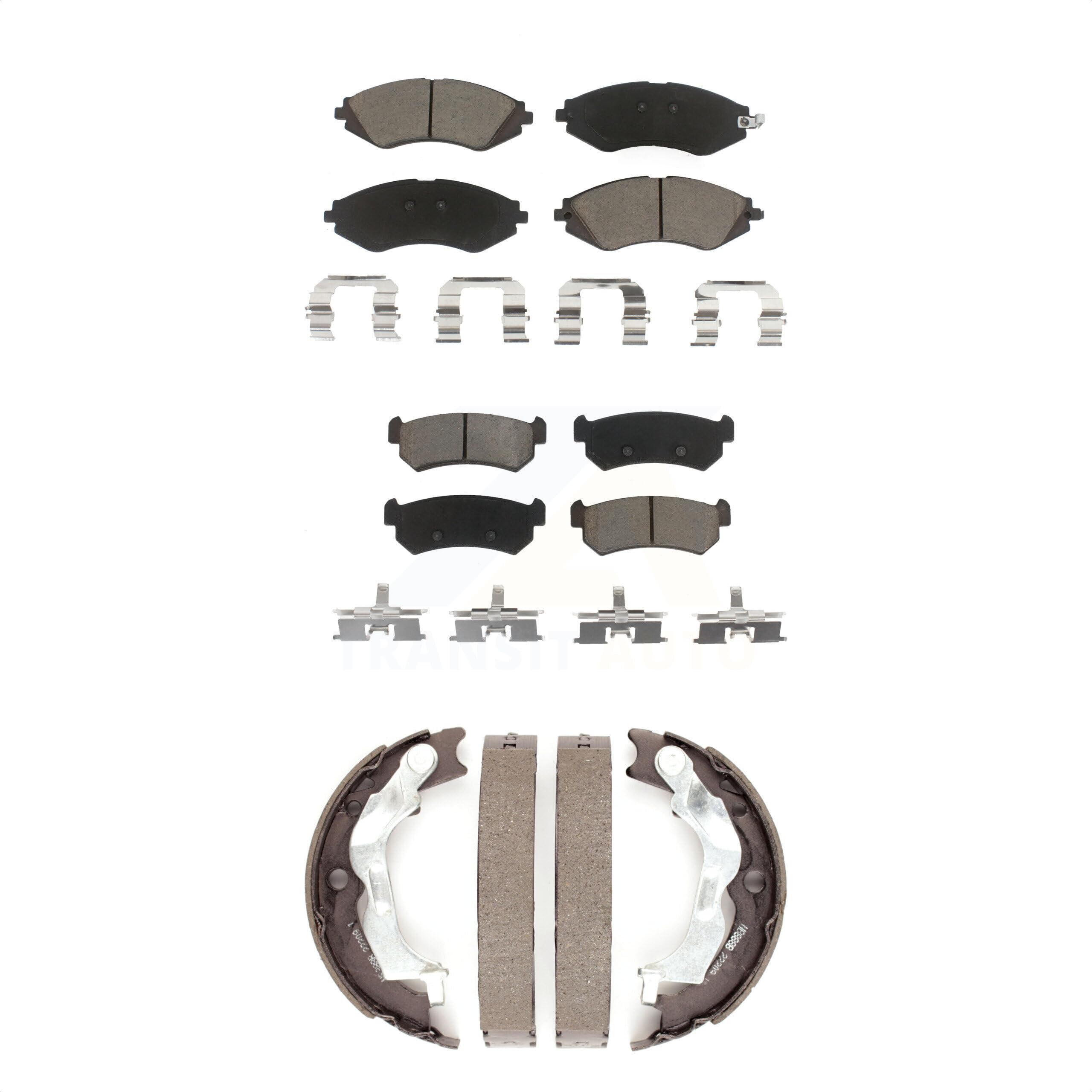 Transit Auto Front Rear Ceramic Brake Pads And
