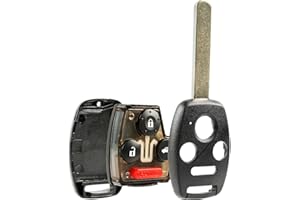 USAREMOTE Key Fob Keyless Entry Remote Shell Case & Pad fits Honda Accord & CR-V 2003 2004 2005 2006 2007 (OUCG8D-380H-A)