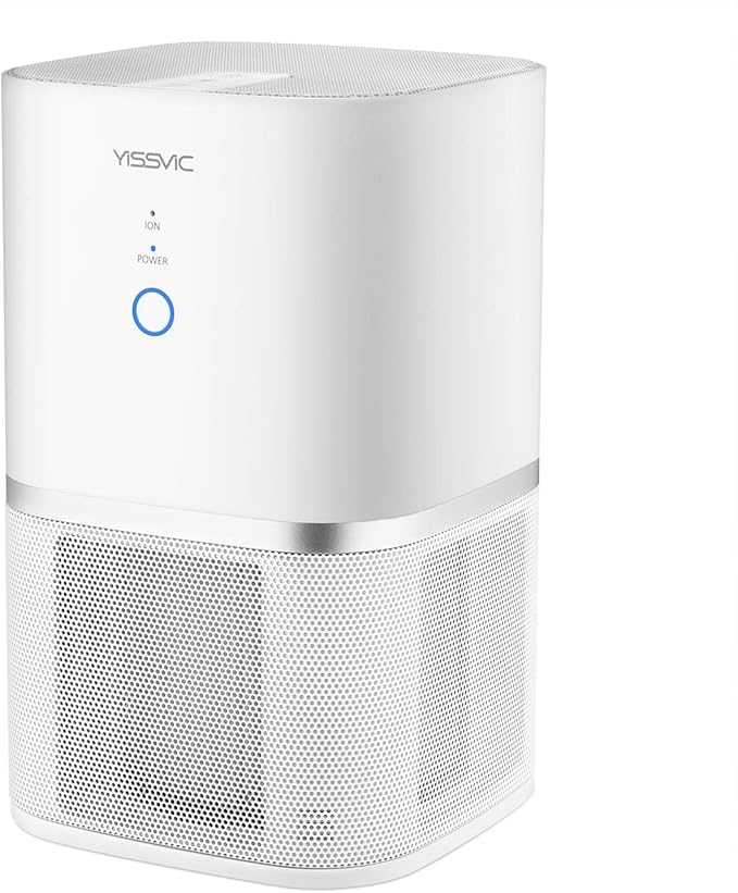 yissvic purificador de aire Filtro HEPA y carbón activo lámpara de ...