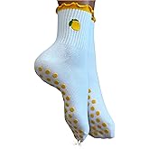 Solis Movement Non-Slip Cute Pilates Socks with Grips for Women | Cute Grip Socks for Yoga Womens