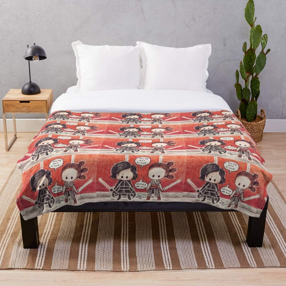 Reylo Not Premium Mink Sherpa Blanket Alone Blanket You Re - Blanket with Unique Design - Sherpa, Woven, Arctic Fleece, Premium Mink Sherpa Blanket